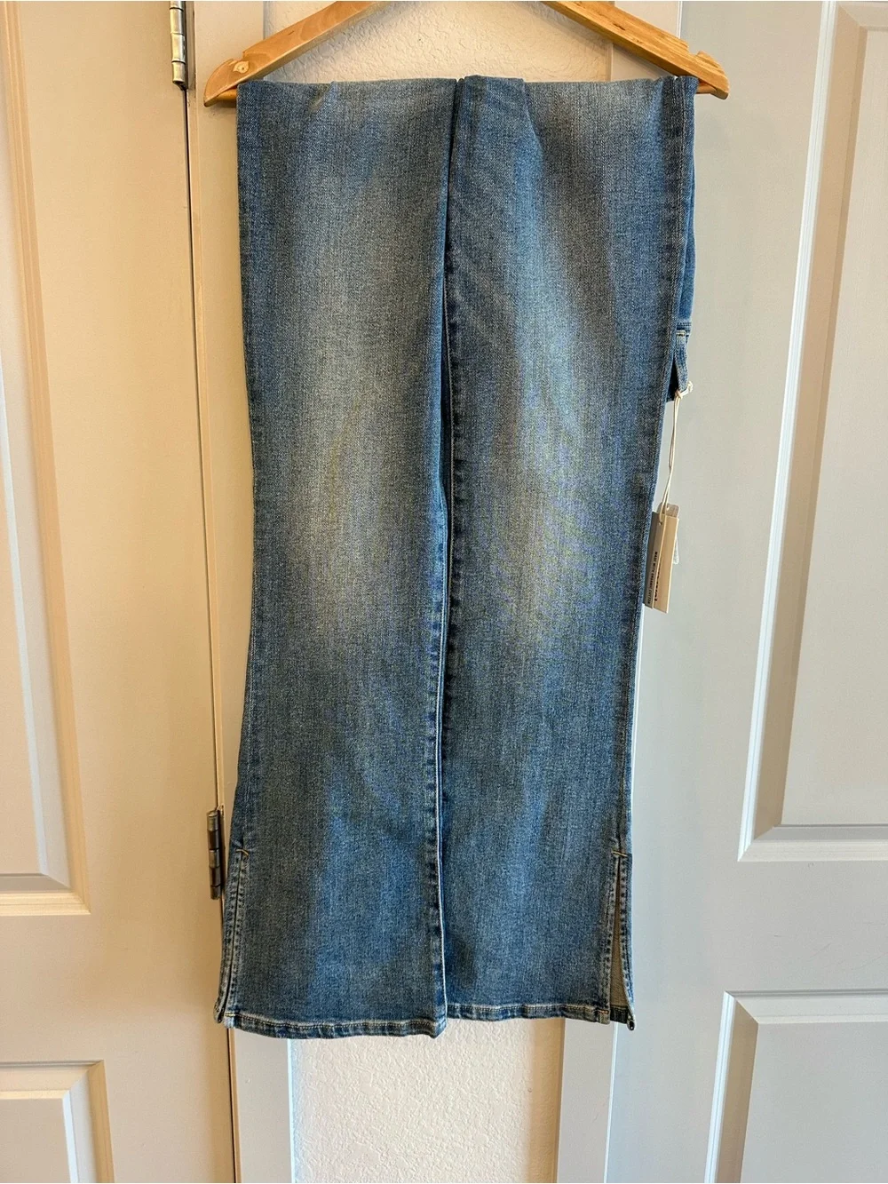 Blank NYC High-Rise Mini Flare Jeans in Light Blue - Picture 3 of 3